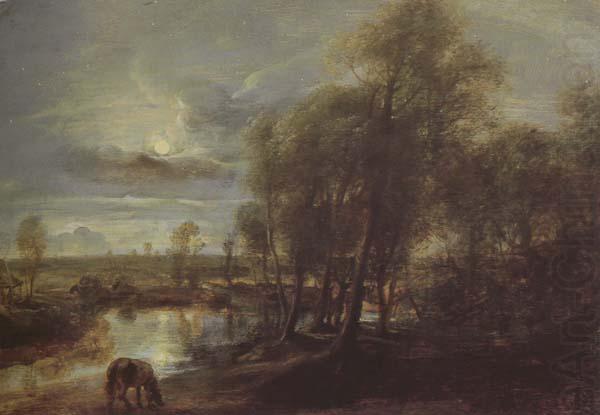 Peter Paul Rubens Landscape by Moonlight (mk43) china oil painting image